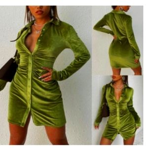 Urban Gap Velvet Ruched Button Down Dress XL